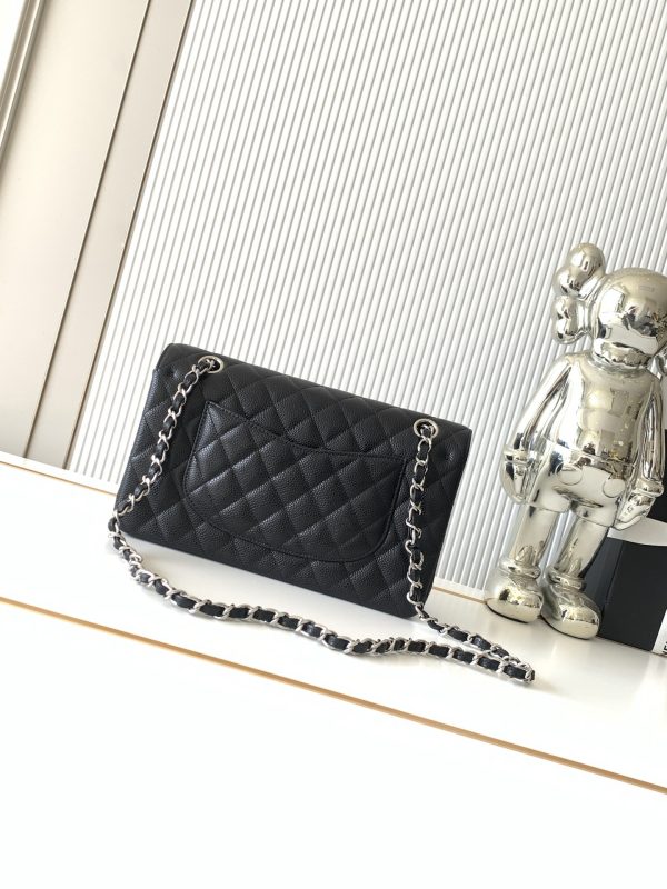 Chanel Black Calfskin Medium Classic Double Flap Shoulder Bag -Top Quality