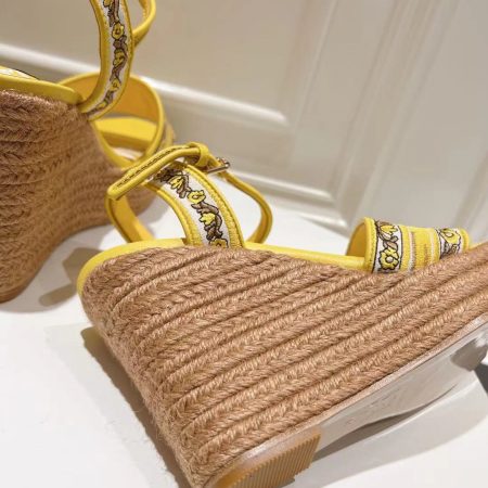Dolce & Gabbana Hemp Rope Wedge Sandals - Image 7