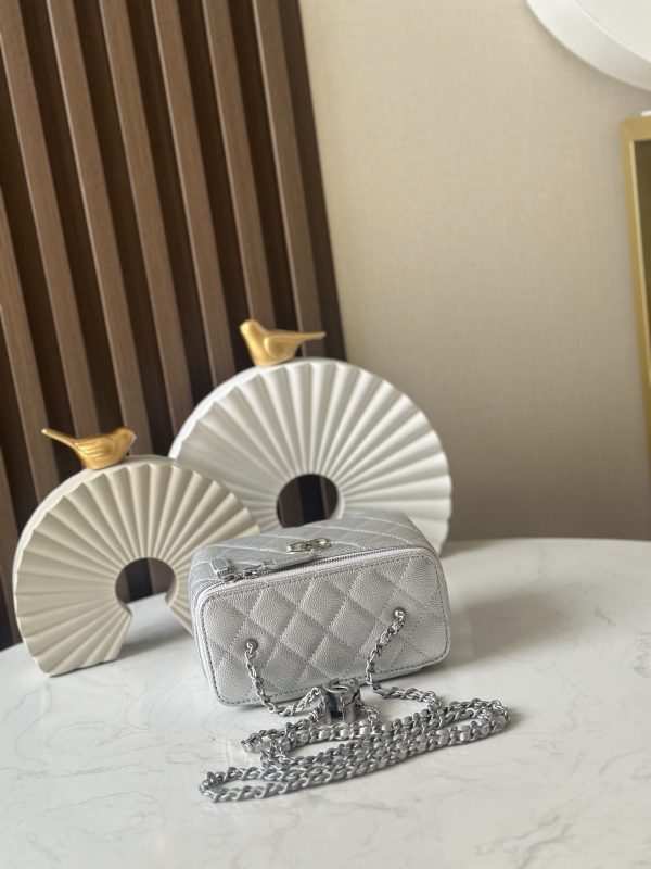 Chanel Quilted Vanity Makeup Box