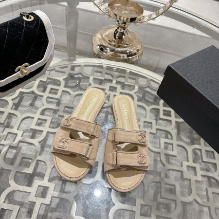 CHANEL CC Spring Flat Sandals - Image 7