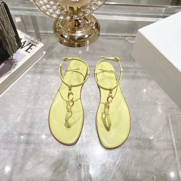 Dior 2024 C'est Flat Round Toe Women's Slipper Sandals