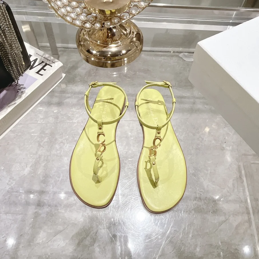 Dior 2024 C'est Flat Round Toe Women's Slipper Sandals - Image 4