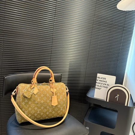 Lv denim pillow bag