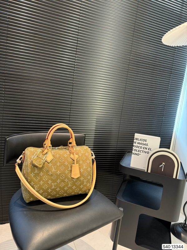 Lv denim pillow bag