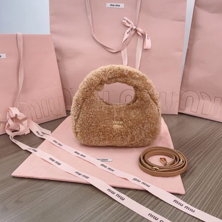 Miu Miu Wander Shearling Handbag, - Image 2