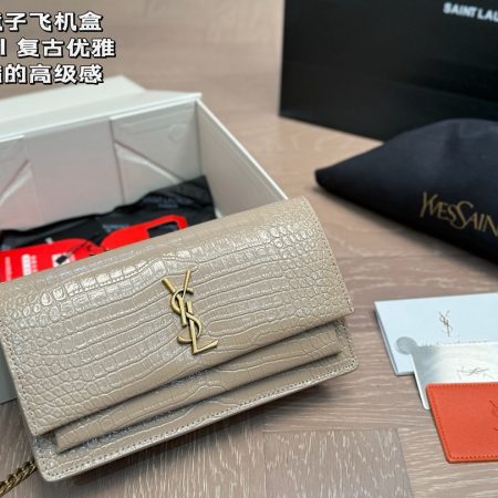 YSL Crocodile-pattern Bag - Image 3