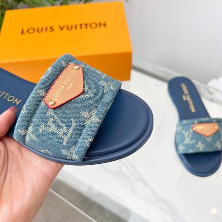 LV Denim Classic Printed Sandals - Image 8