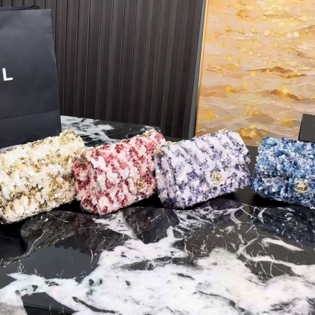 Chanel Sequined CF Chain Bag