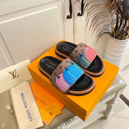 LV Pillow Yayoi Kusama Slide Sandal - Image 3