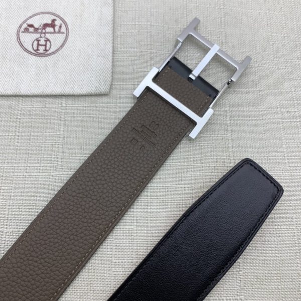 Hermes H Belt Buckle & Reversible Brown For Women, Women Belt 380MM