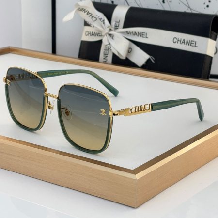 Celine  Mirror leg Stereoscopic Logo  sunglasses Top quality - Image 7