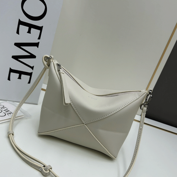 Loewe Puzzle Fold Pouch in Shiny Nappa Calfskin Bag