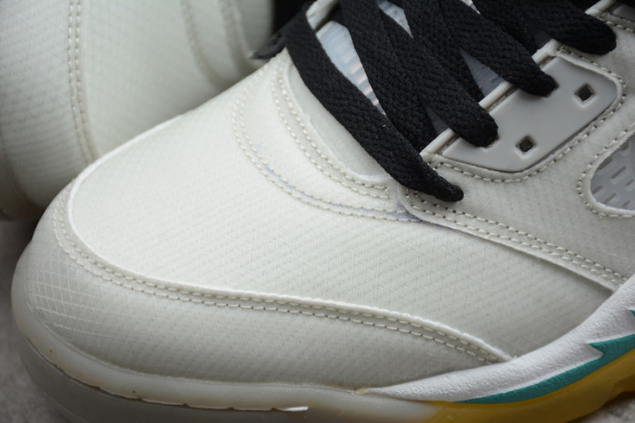 Off-White Air Jordan 5 white green purple CT8480-105 - Image 26