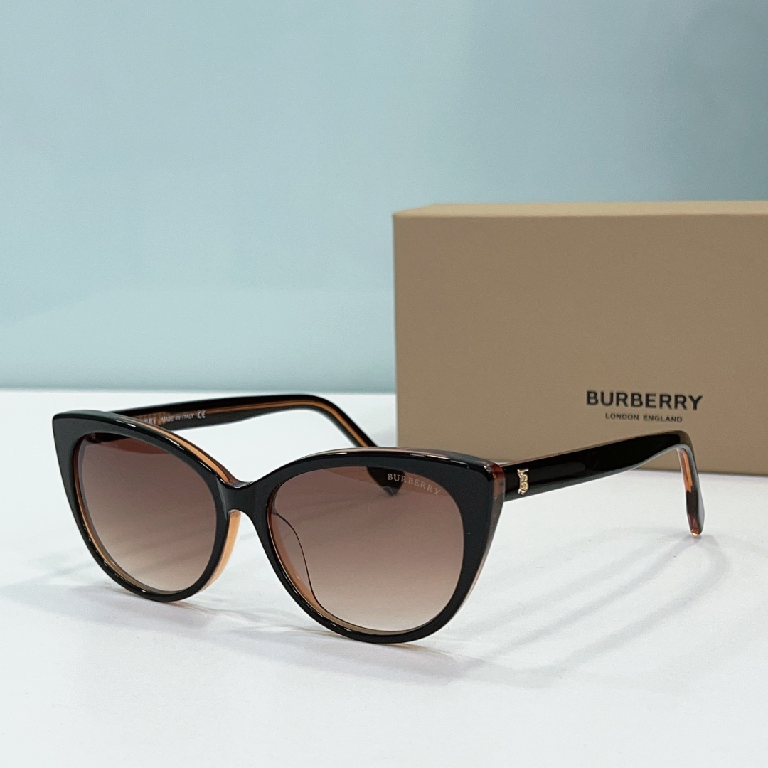 Buberry  Fashionable Cat-eye Sunglasses  Top quality - Image 3