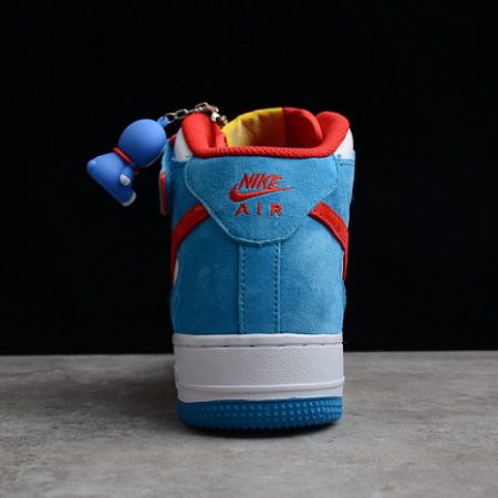 Nike Air Force 1 07 Mid Doraemon White Blue Red Yellow GB1236-160 - Image 7