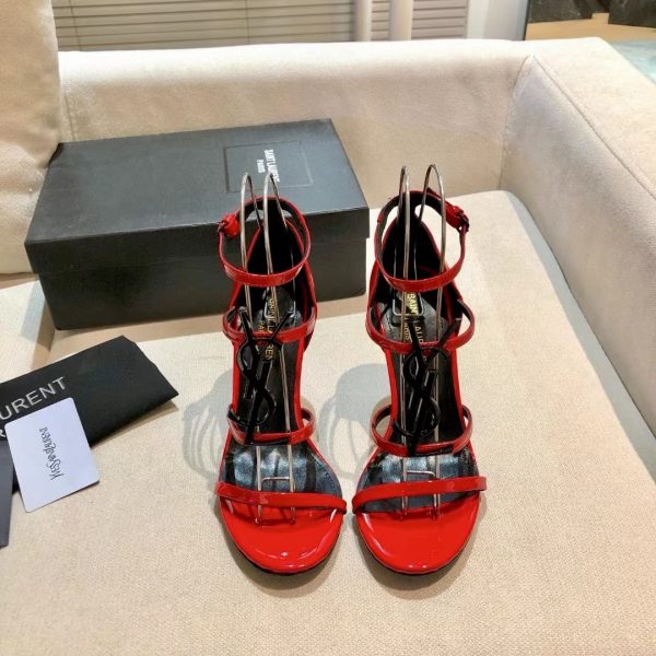 Saint Laurent YSL Cassandra 10.5cm Slide Heels