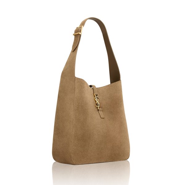 Saint Laurent YSL LE 5 À  7 supple LARGE in suede