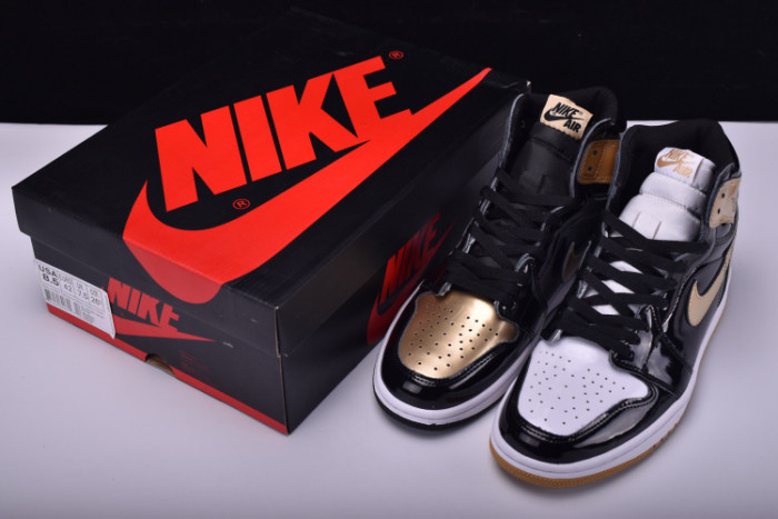Air Jordan 1 Retro High OG NRG ComplexCon Top 3 Gold 861428-001 - Image 3