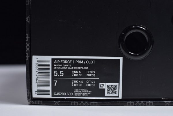 Clot x Nike Air Force 1 Low Rose Gold CJ5290-600