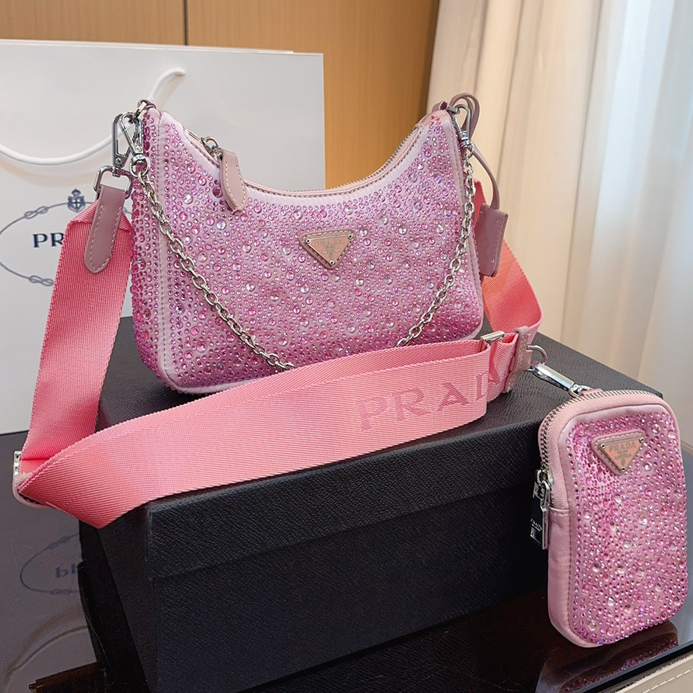 Prada Re-Edition  Crystal  Shoulder Messenger Bag - Image 6