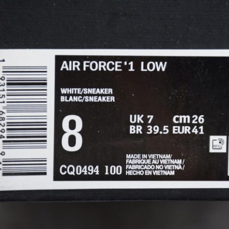 Uninterrupted Nike Air Force 1 Low CQ0494-100 - Image 8