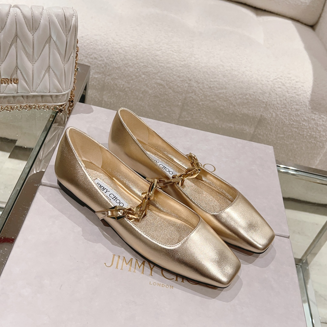 Jimmy Choo Diamond Leather Round Head Slide Sandal - Image 3