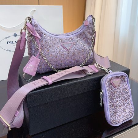 Prada Re-Edition  Crystal  Shoulder Messenger Bag - Image 5