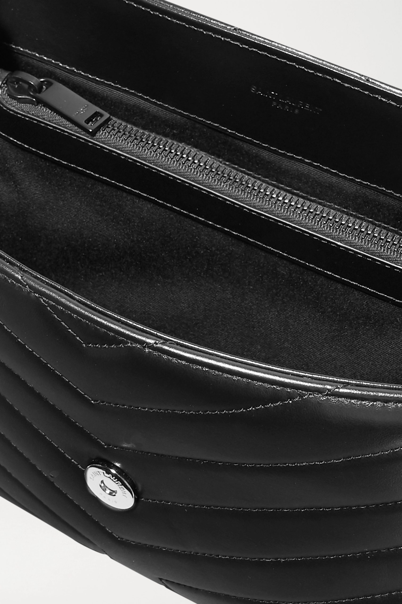 SAINT LAURENT Loulou medium quilted leather shoulder bag black - Image 4