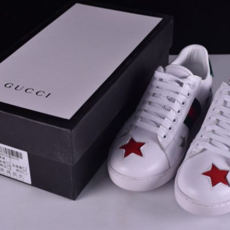 Gucci Ace Embroidered Low-Top Sneaker WITH COLORFUL STARS 431942-A38G1 - Image 14