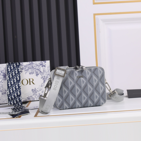 DIOR Oblique Classic Embroidery Crossbody Bag