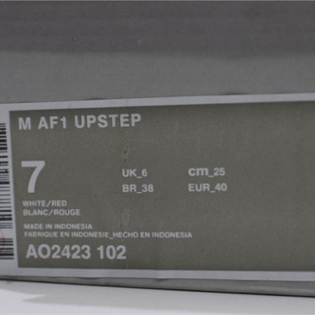 Nike Air Force 1 07 White Red AO2423-102 - Image 9