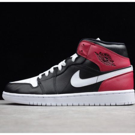 Air Jordan 1 Mid black noble red BQ6472-016