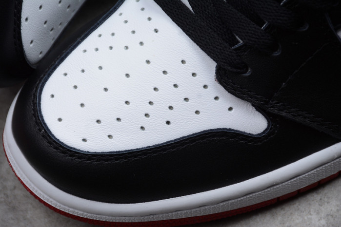 AIR JORDAN 1 High OG Black Toe white/ black-varsity red 555088-125 - Image 9