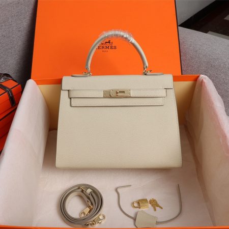 Hermes Kelly Gold Buckle Bag-Epsom - Image 11