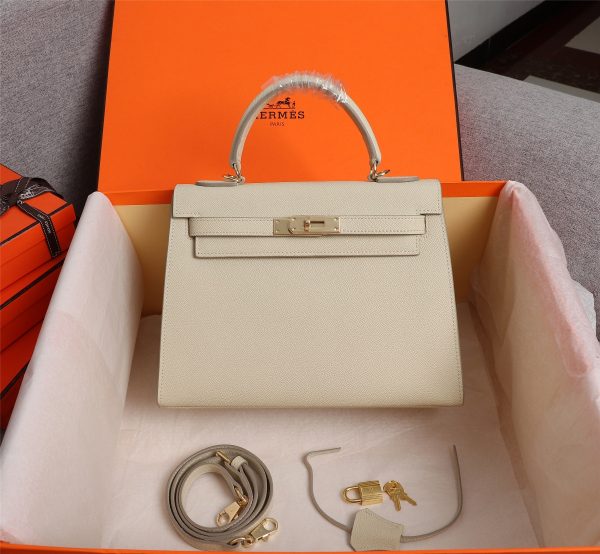 Hermes Kelly Gold Buckle Bag-Epsom