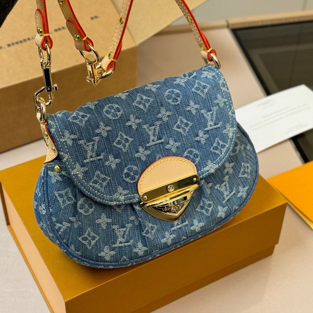 LV Sunset Denim Handbag - Image 4