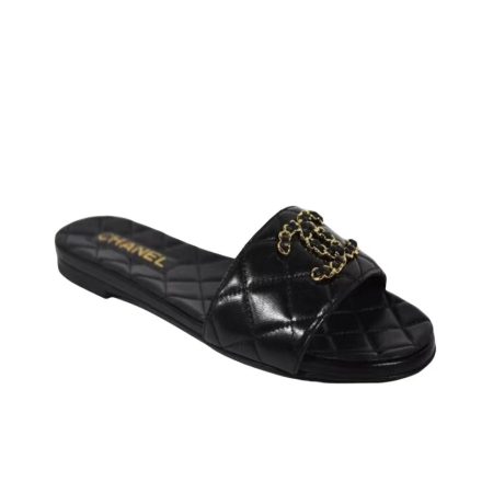 Chanel Fashion Flat Sandals Slide - Image 2