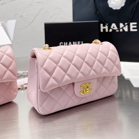 Chanel Classic Pink Flag Bag Small 20cm - Image 2