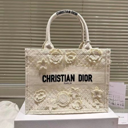 Dior Book Tote D-Lace Macrame Bag - Image 6