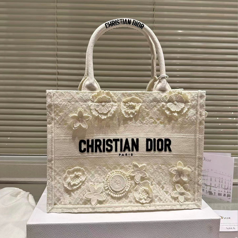 Dior Book Tote D-Lace Macrame Bag - Image 6
