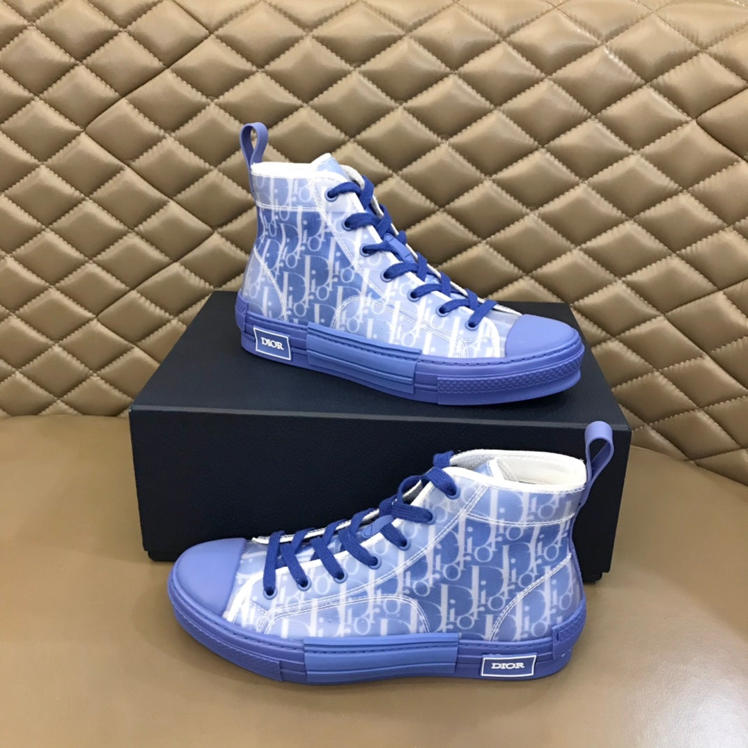 Dior B23 Oblique High Top Shoes white T004801-1069 - Image 4