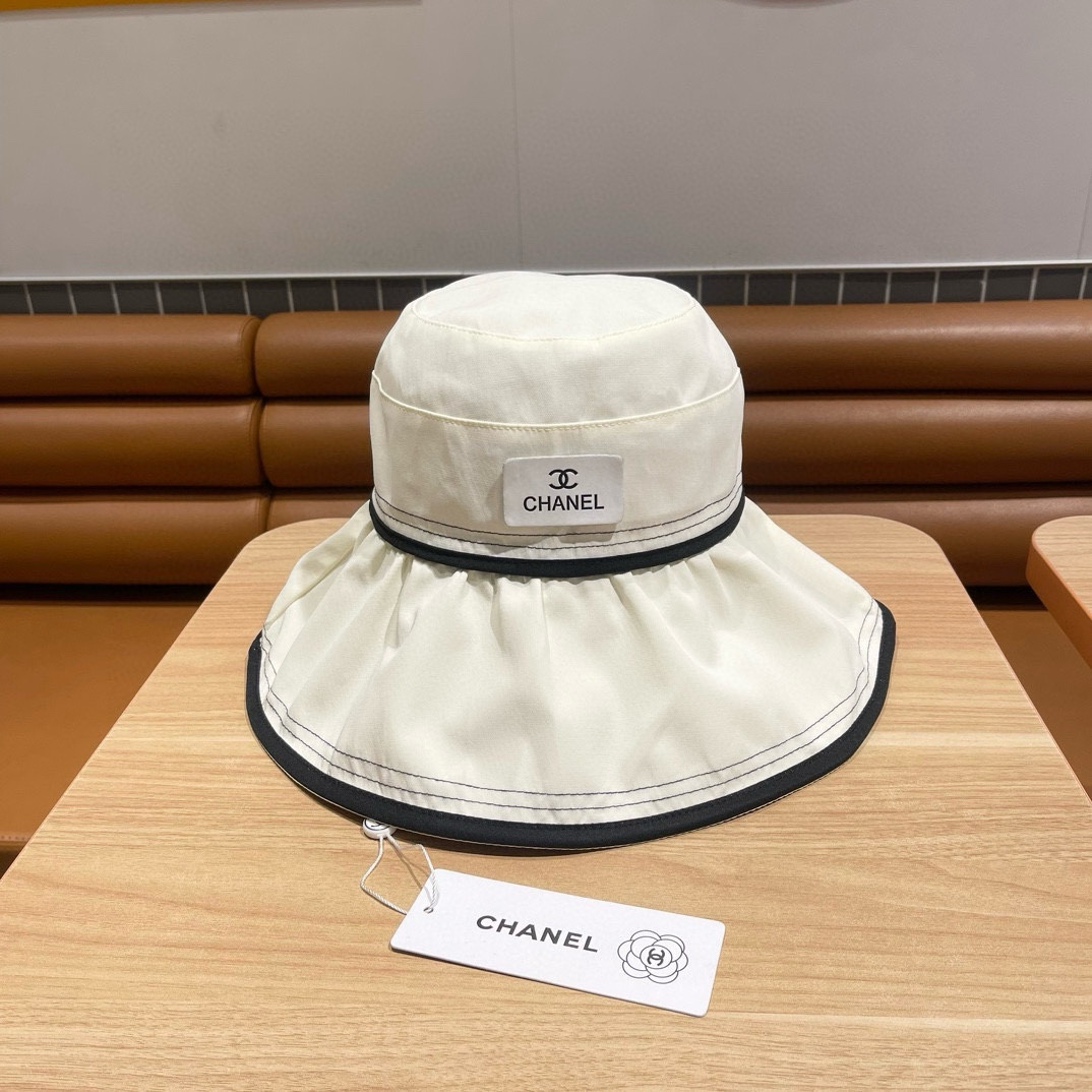 Chanel Big Hat Full Face UV Protection Fisherman's Hat Sunhat - Image 3