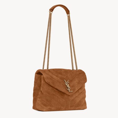 YSL LouLou Quilted Suede Bag - Image 2