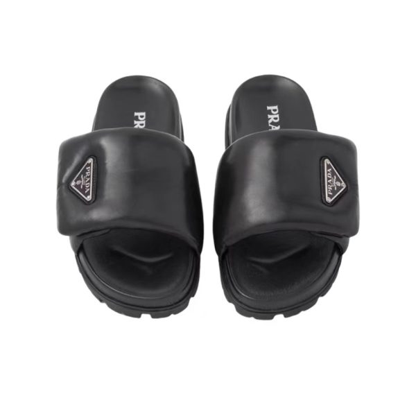 Prada Leather Platform Sandals Slide Sandal