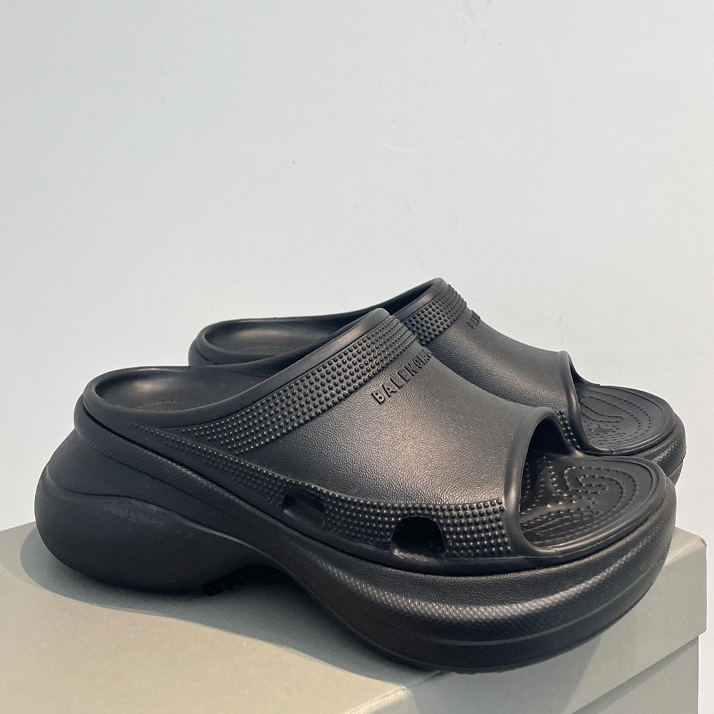 Balenciaga Pool Crocs Rubber Platform Slippers  Slide Sandal - Image 6