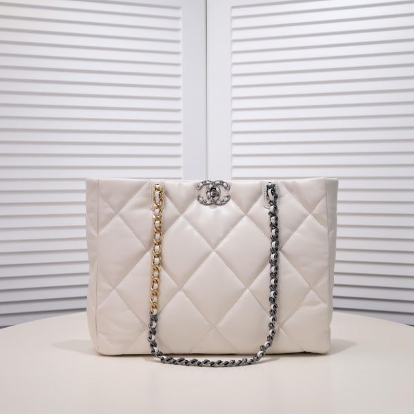 Chanel 19bag Tote Leather Shoulder Crossbody Bag