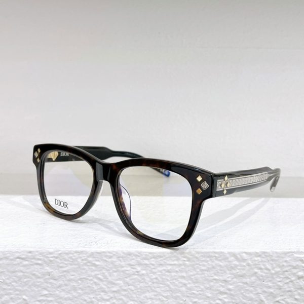 Dior Mirror Leg Diamond Logo sunglasses Top quality