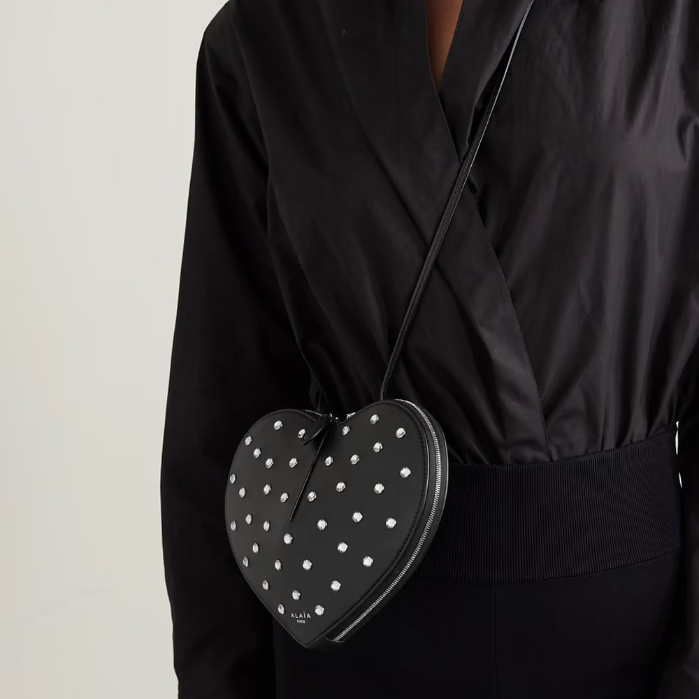 ALaia Diamond Heart Handbag - Image 2