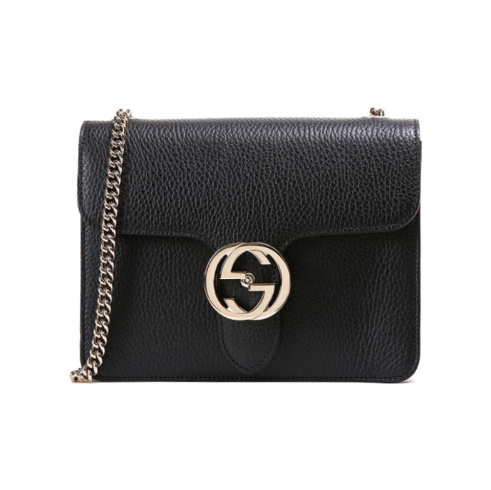 Gucci Litchi Pattern Crossbody Bag - Image 1