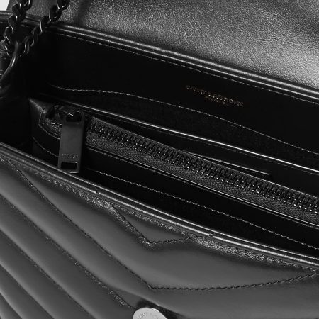 SAINT LAURENT YSL Loulou Small Quilted Leather Shoulder Bag Black - Image 5